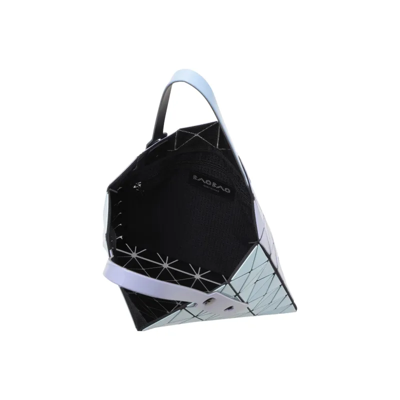 ISSEY MIYAKE Lucent Gloss Mi Vinyl Chloride Resin Handbag Regular Unisex Light Blue With Lavender Accents-3