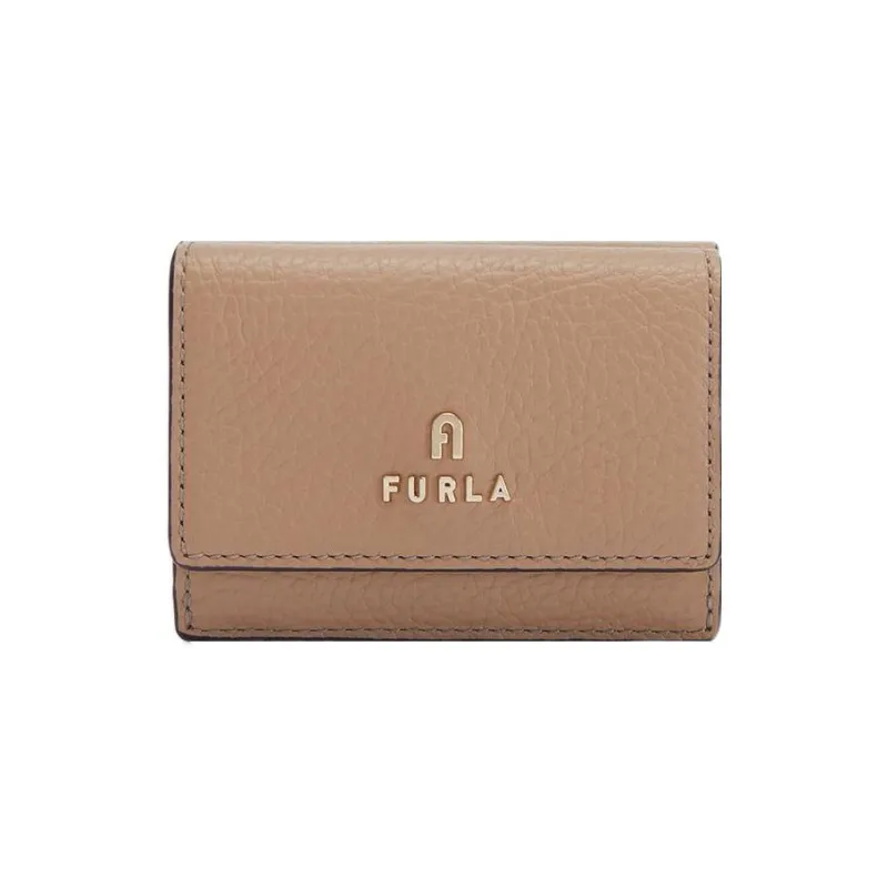 Furla Leather Wallet Small Size Women's Gray-0