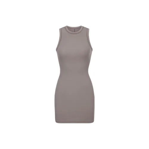 Skims Sleeveless Dresses Women's Smoke Gray