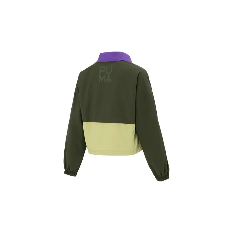 PUMA Jackets Women's Green-1