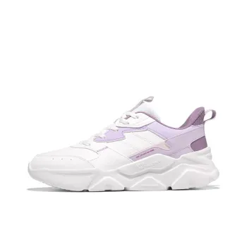 361° Breathable Water Resistant Cushioning Low Top Running Shoes Women's Purple White