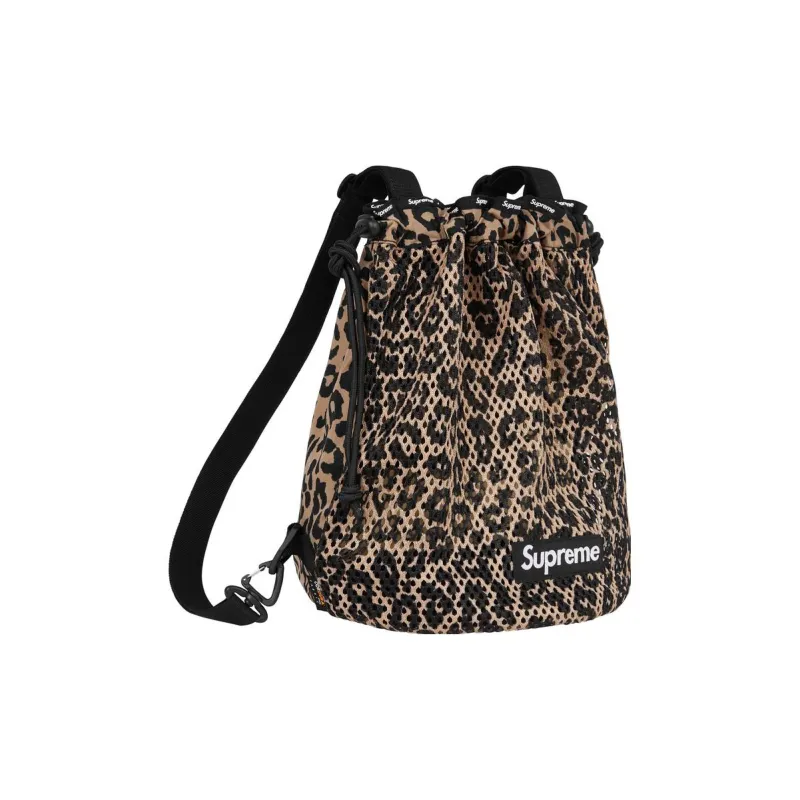 Supreme Polyester Backpack Trumpets Unisex Leopard Print-1