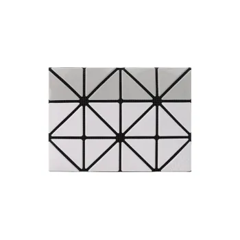 ISSEY MIYAKE Card Case Gloss Mi Polyester Card Holder Unisex Light Gray & Gray