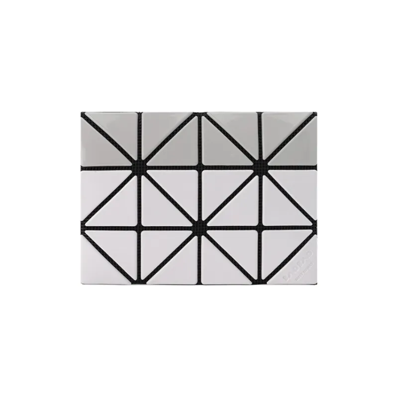 ISSEY MIYAKE Card Case Gloss Mi Polyester Card Holder Unisex Light Gray & Gray-0