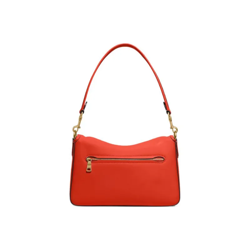 COACH Soft Tabby Leather Shoulder Bag, Crossbody Bag Medium Size Women's Red-2