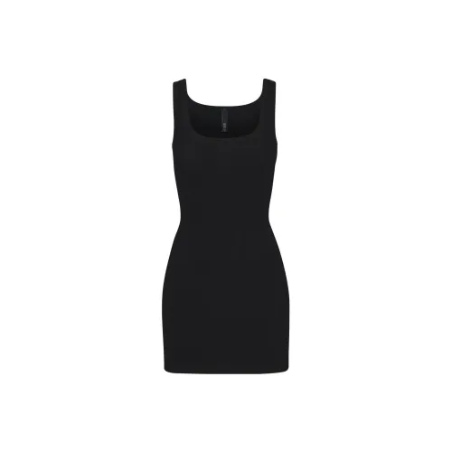 Skims Slip Dresses Women's Agate Black