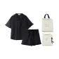 19806-White Box+Black Short-Sleeved Set