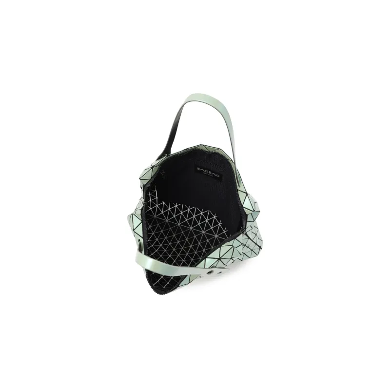 ISSEY MIYAKE Row Metallic PVC Handbag Unisex Light Green-2