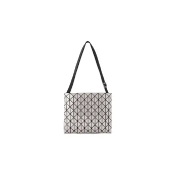 ISSEY MIYAKE Row Metallic Polyvinyl Chloride Shoulder Bag Unisex Silver