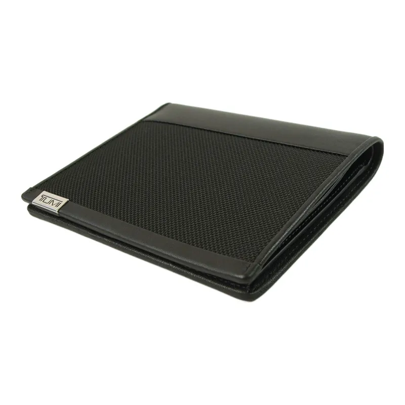 TUMI Leather Passport Case Card Holder Wallet Men's Black-3