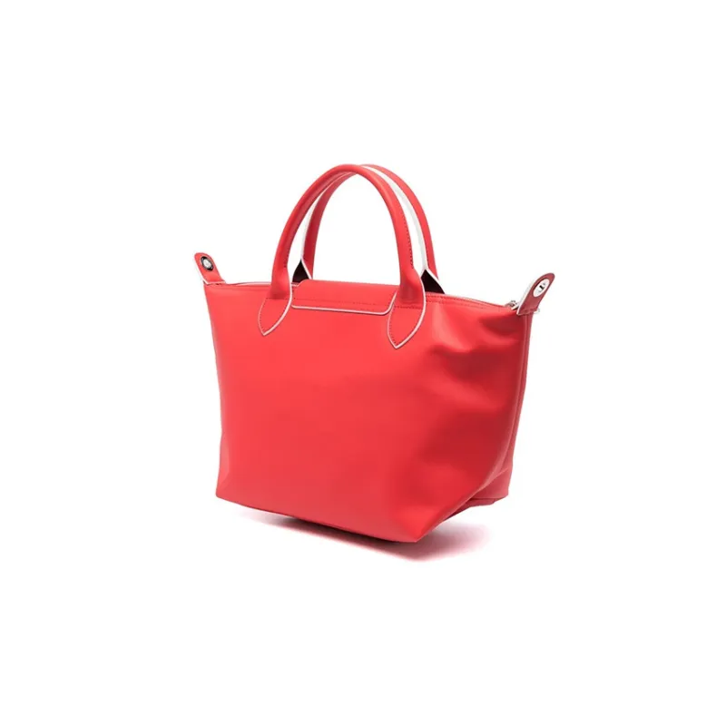LONGCHAMP Le Pliage Xtra Leather Dumpling Bag Portable Crossbody Bag Shoulder Bag Small Size Women's Red-1