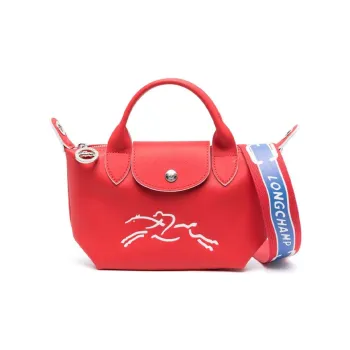 LONGCHAMP Le Pliage Xtra Leather Dumpling Bag, Portable Crossbody Bag, Shoulder Bag Women's Red
