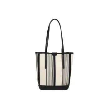 YOCAMU Cow Leather Tote Bag Shopping Bag Commute Bag Shoulder Bag Women's Black