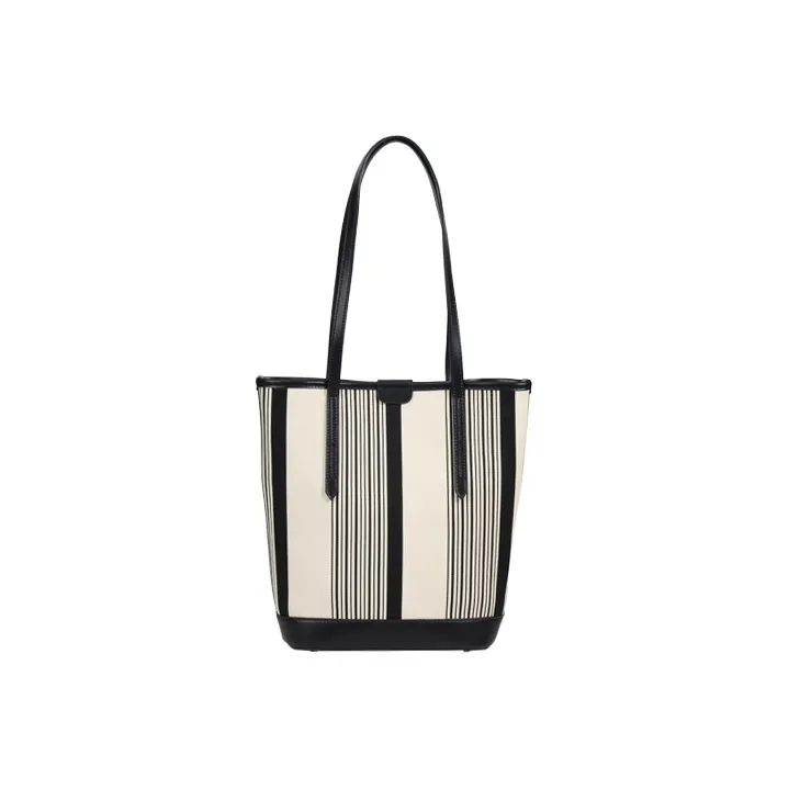 YOCAMU Cow Leather Tote Bag Shopping Bag Commute Bag Shoulder Bag Women's Black-0