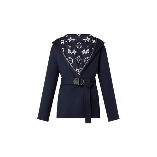 LOUIS VUITTON Coats Women's Dark Blue