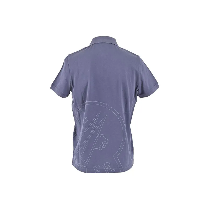 Moncler Polo Shirts Men Navy Blue-1