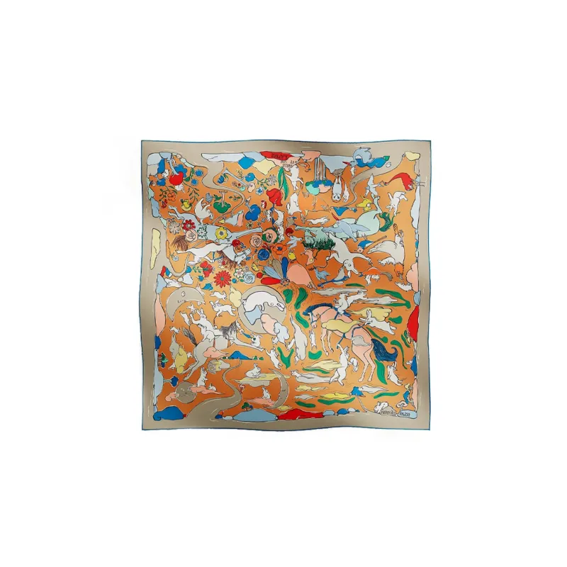 HERMES Silk Scarves Women's Multicolor-0