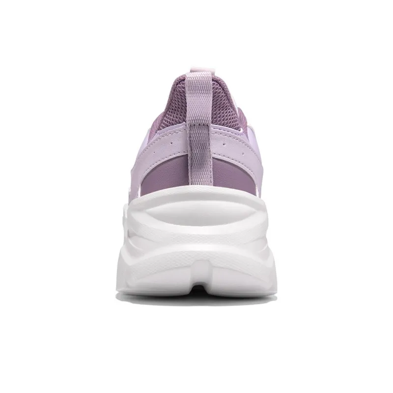 361° Breathable Water-Resistant Cushioning Low-Top Running Shoes Women's Purple White-2