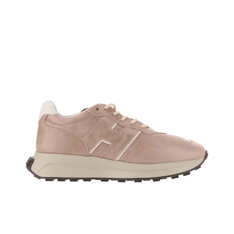 HOGAN H641 Low Top Casual Shoes Women's Pink-1