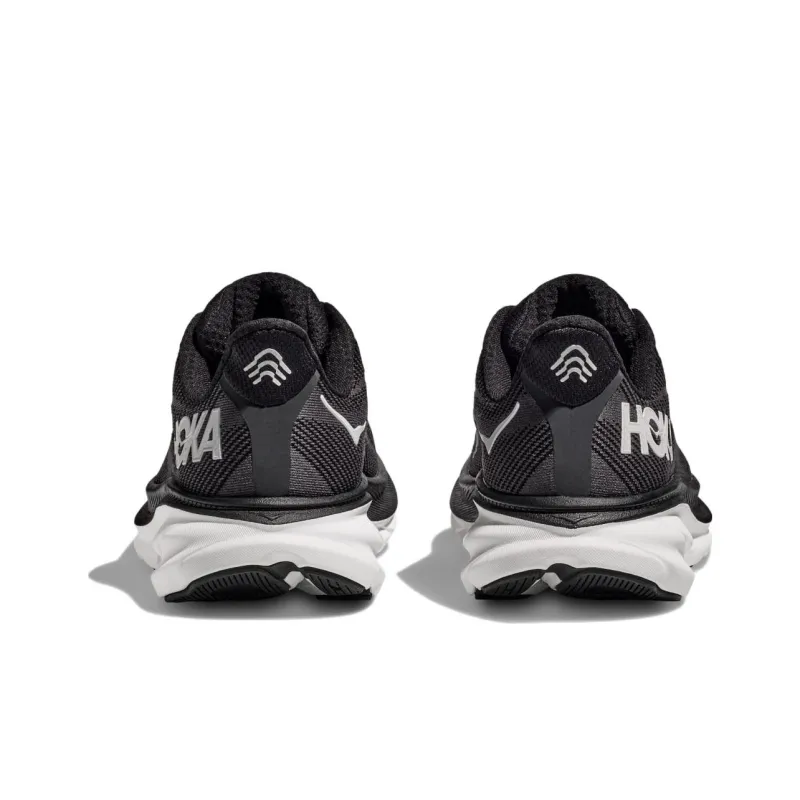 HOKA ONE ONE Clifton 9 Wide 'Black White' Women's-5