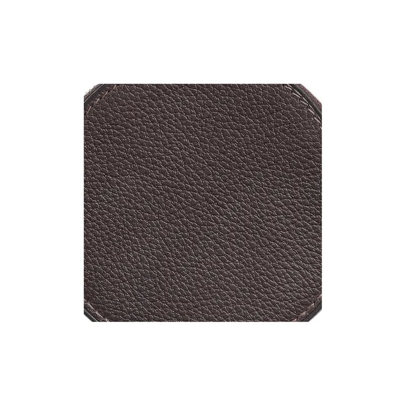 HERMES Strap Barenia Faubourg Calfskin Coin Purse Women's 46 Ebony Wood Color-2