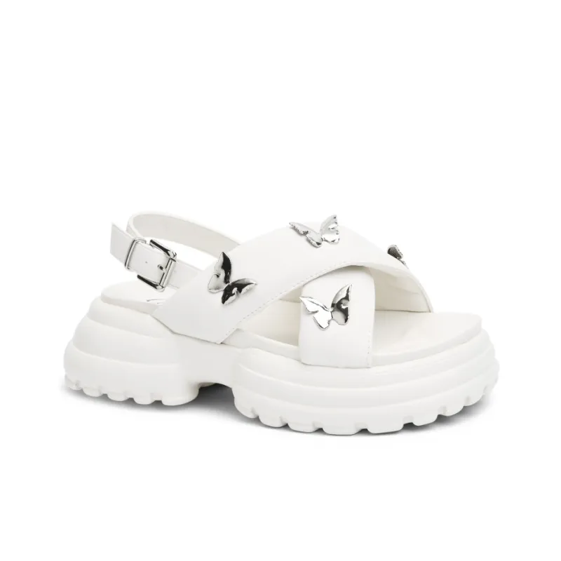 CAMEIDO Stylish Sandal 5.5cm Women's White-1