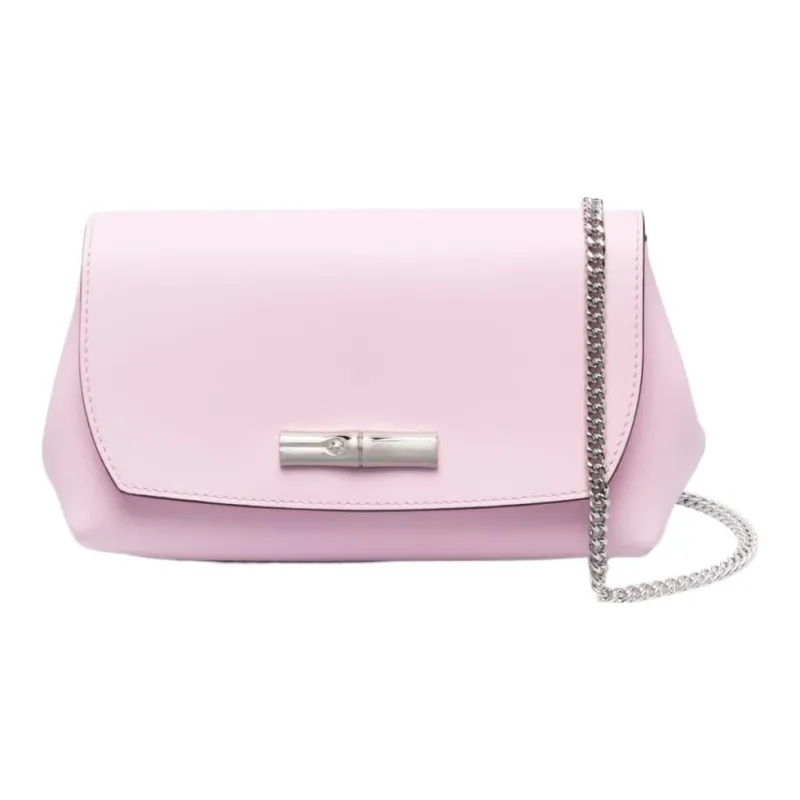 LONGCHAMP Roseau Calfskin Big Bag, Handheld Shoulder Bag, Crossbody Bag Women's Light Pink-0