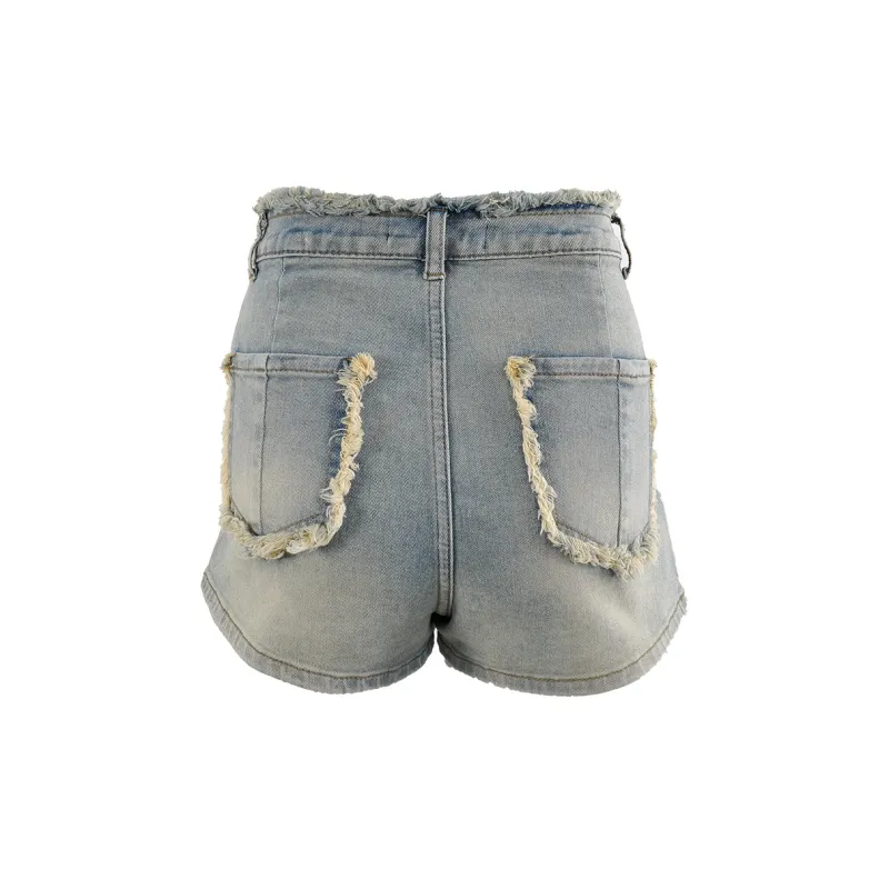 CLOUD SEASON Denim Shorts Women's Blue-1