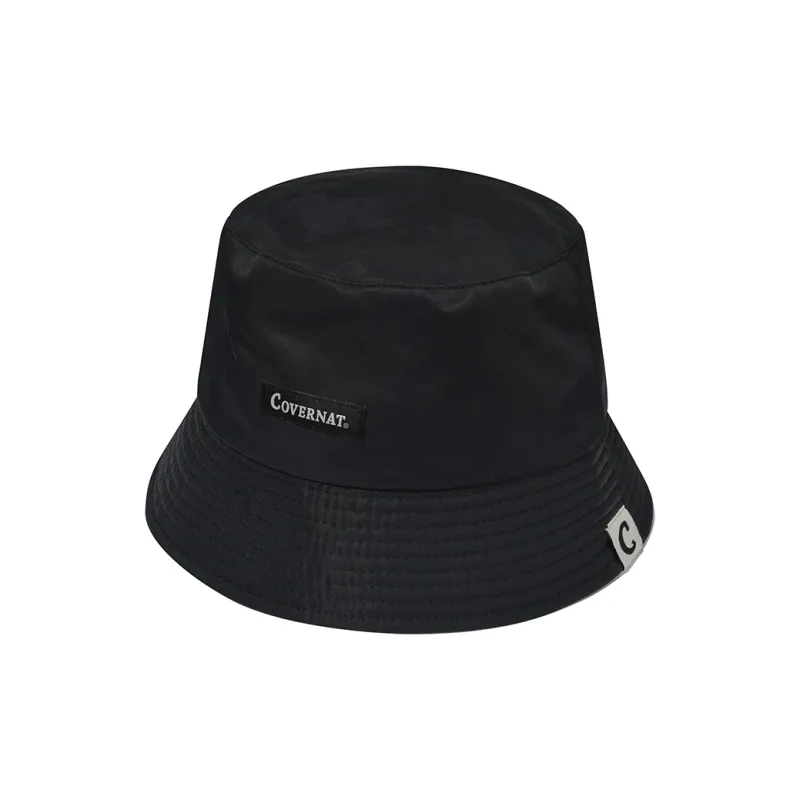 COVERNAT Cotton, Nylon Bucket Hats Unisex Black-2