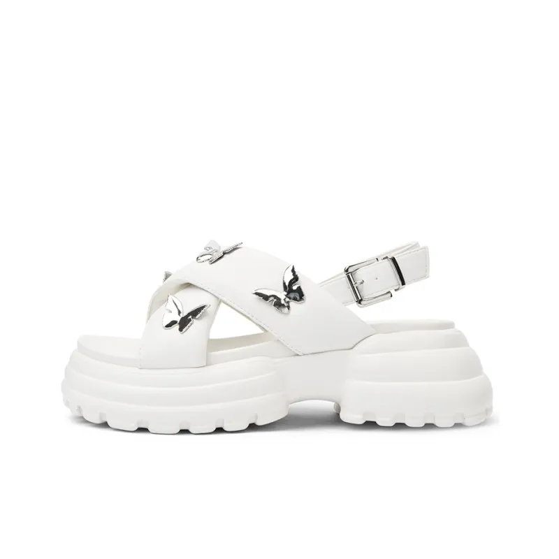 CAMEIDO Stylish Sandal 5.5cm Women's White-0