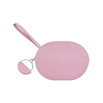 HERMES In The Loop Mysore Sheepskin Basket Bag Pig Nose Handbag Clutch Women's Pink