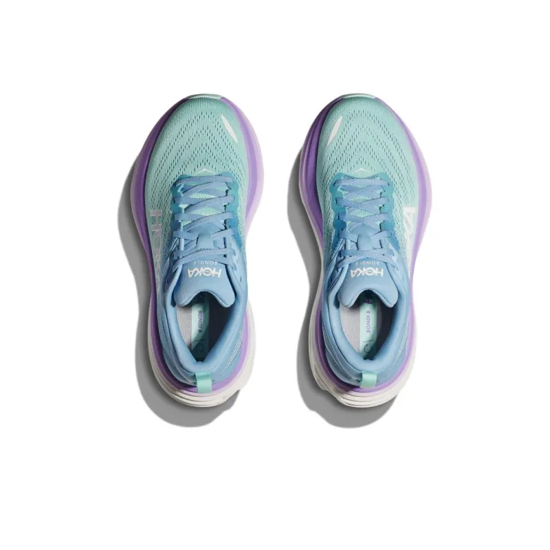 HOKA ONE ONE Bondi 8 D Wide 'Airy Blue Sunlit Ocean Purple' Women's-4