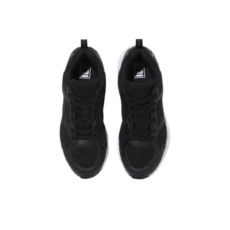 FILA Field Gauge Light Abrasion Resistant Low Top Casual Shoes Unisex Black White Korean Style-1