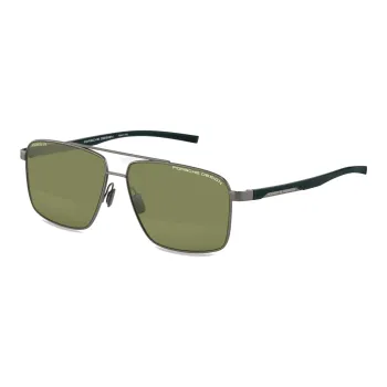 PORSCHE DESIGN Plate Frame Stainless Steel Square Sunglasses Unisex