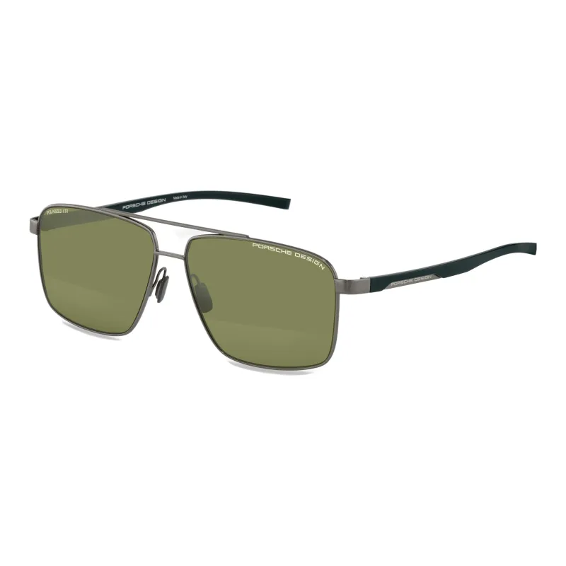 PORSCHE DESIGN Plate Frame Stainless Steel Square Sunglasses Unisex-0