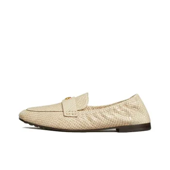 TORY BURCH Logo plaque Leather Ballerina Shoes