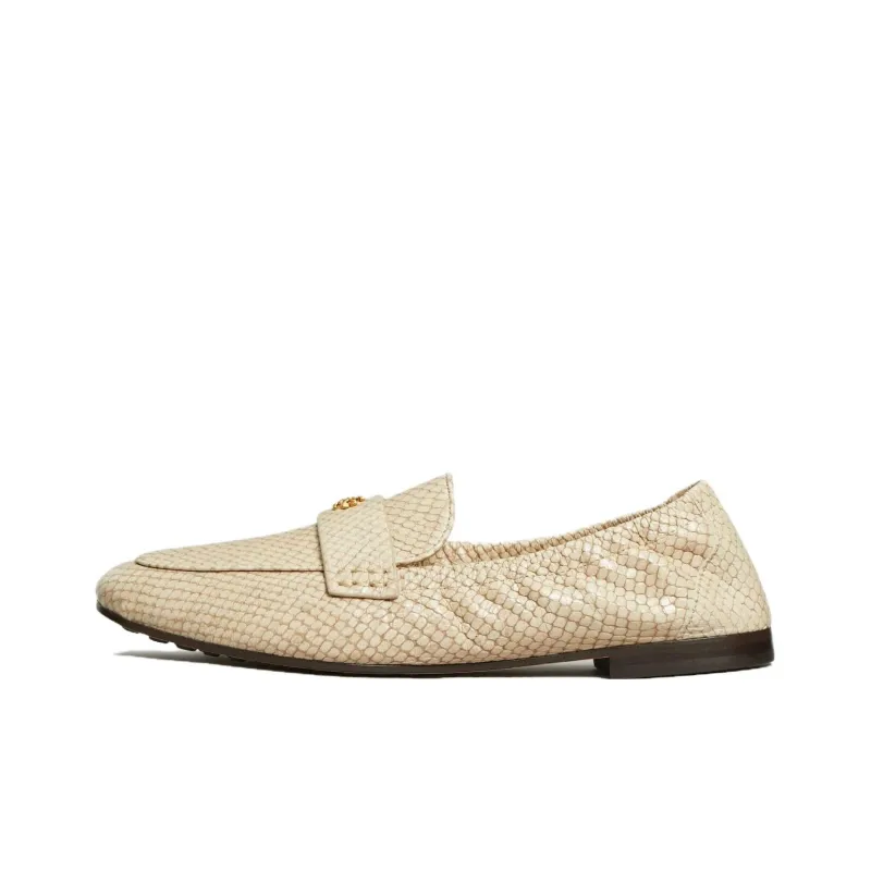 TORY BURCH Logo-plaque Leather Ballerina Shoes-0