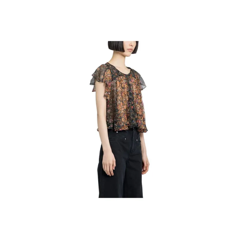 ISABEL MARANT Oriane Floral print Silk Blouse-2
