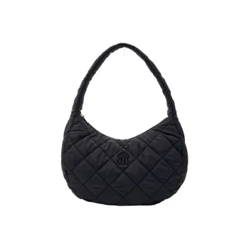 MLB Polyester Cloud Bag Dumpling Bag Shoulder Bag Hobo Bag Handbag Shoulder Bag Women's Black