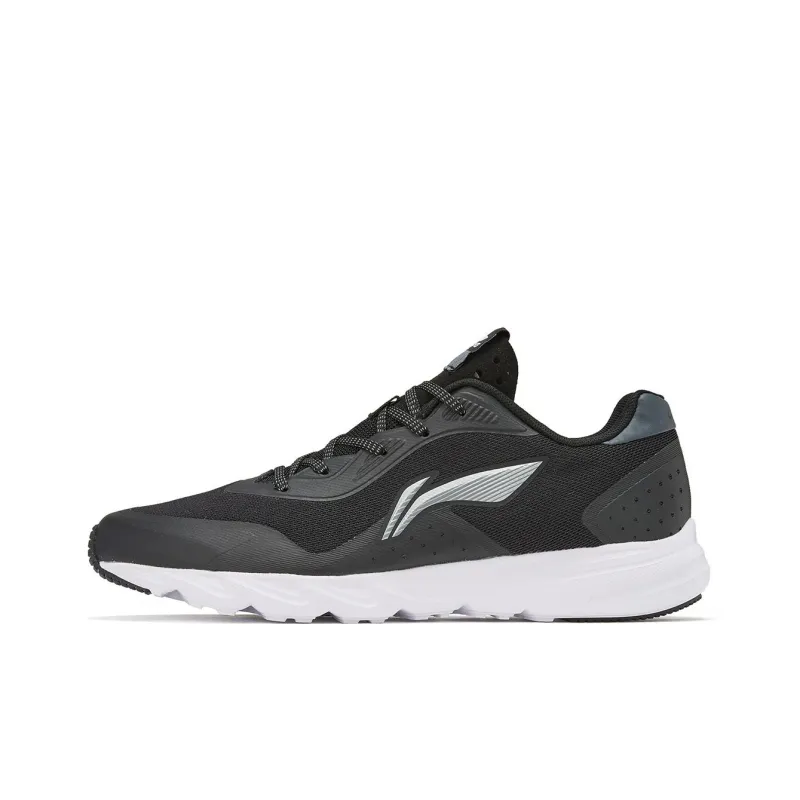 LiNing Cushioning Anti-Slip And Wear-Resistant Low-Top Running Shoes Men's Black Silver-0