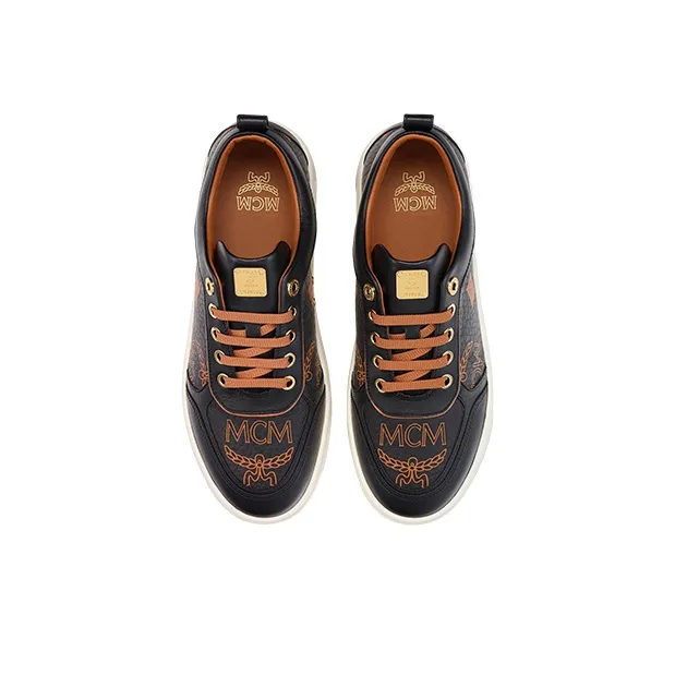 MCM Skyward Maxi Visetos-print Platform Sneakers-2