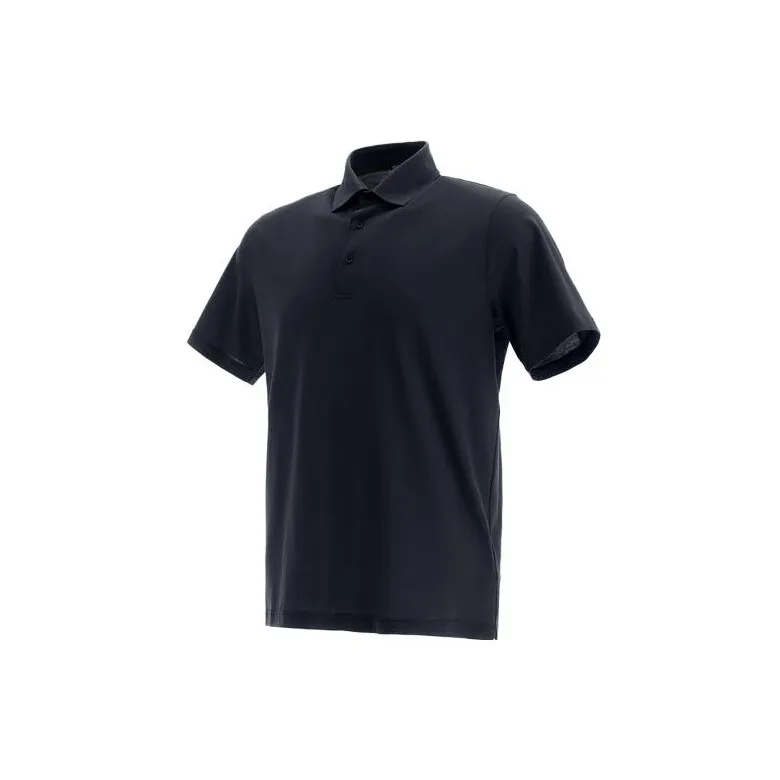 HERNO Button Detailed Short Sleeved Polo Shirt-2