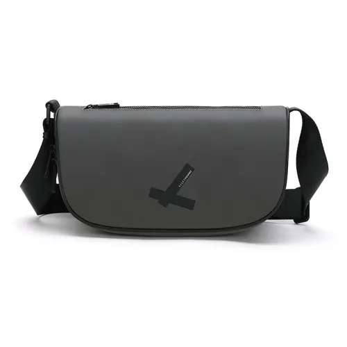 ELLE HOMME Fabric Shoulder Bag Regular Unisex Solid Color