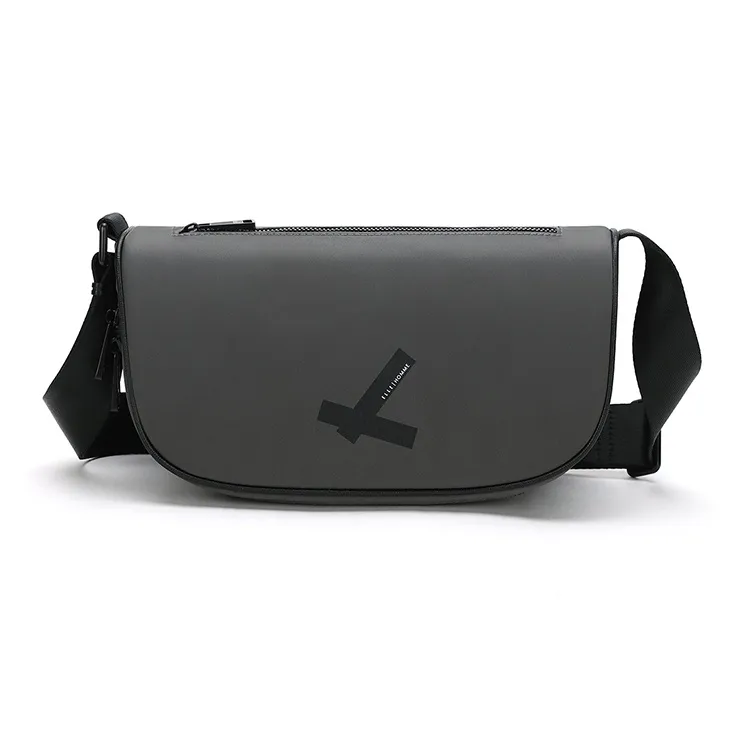 ELLE HOMME Fabric Shoulder Bag Regular Unisex Solid Color-0