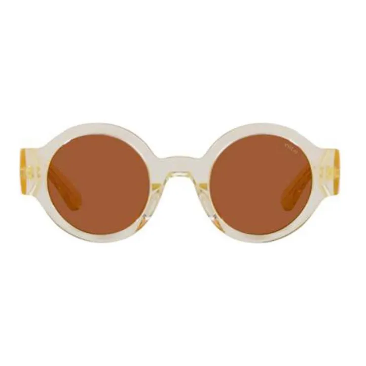 Polo Ralph Lauren Acetate Round Sunglasses Unisex White-1
