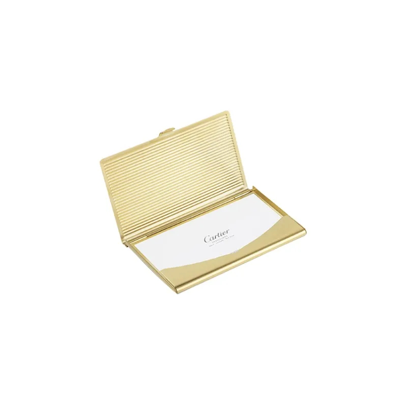 CARTIER Metal Card Holder Unisex Gold-1