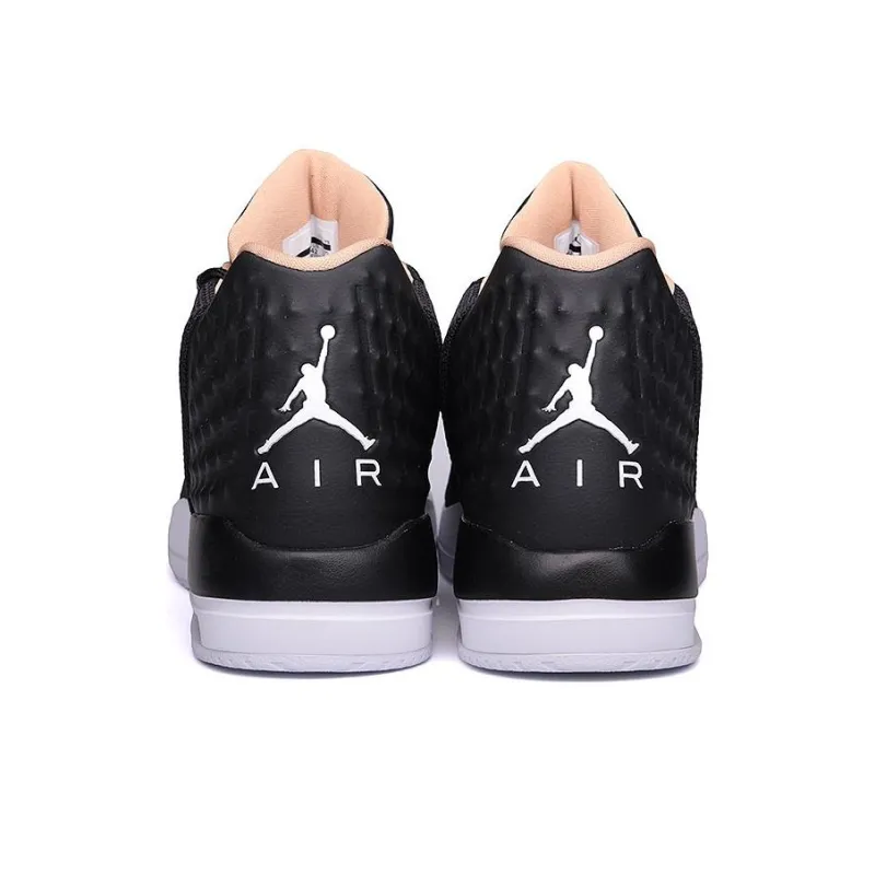 Jordan Academy Cushioning Anti-Slip And Wear-Resistant Mid-Top Basketball Shoes Men's Black-3