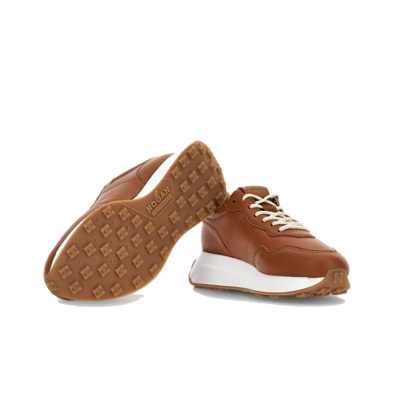 HOGAN Leather Lace-up Sneakers-4