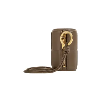 Bottega Veneta Lambskin AirPods Protective Cases Women's Brown