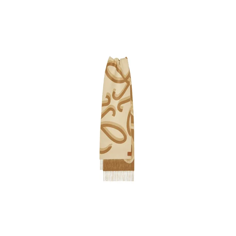 LOEWE Anagram Knit Scarves Women's-3
